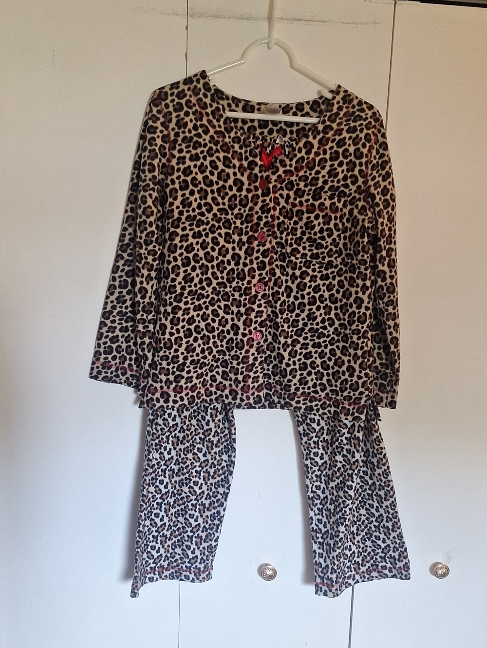Leopard Print  Pajama Set - Brown & Black